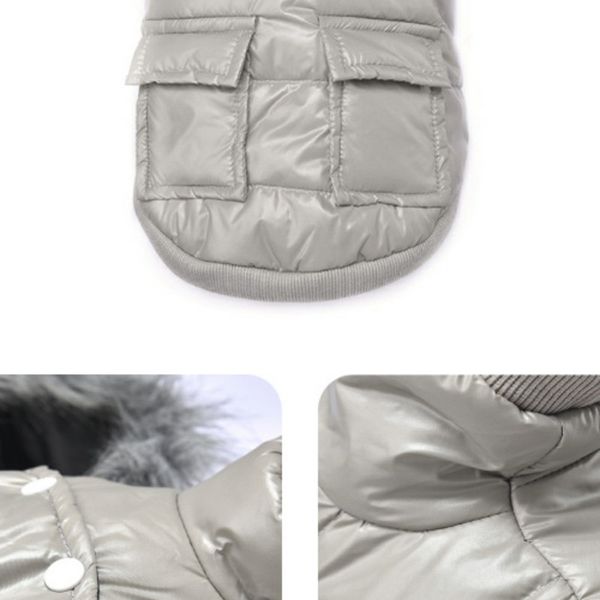 

dog autumn winter windproof hooded jacket pet soft warm coat puppy cold weather clothes