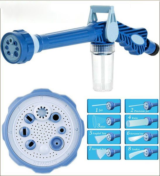 

8 in 1 spray water gun cannon multi-functional water cannon gun spray garden watering equipments car washing tools