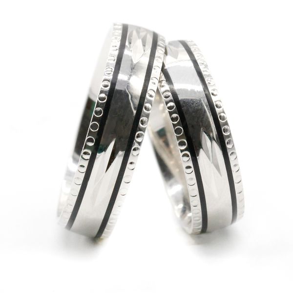 

s925 silver lovers couple rings set 925 sterling silver wedding promise ring for women men engagement fine jewelry party gift, Golden;silver