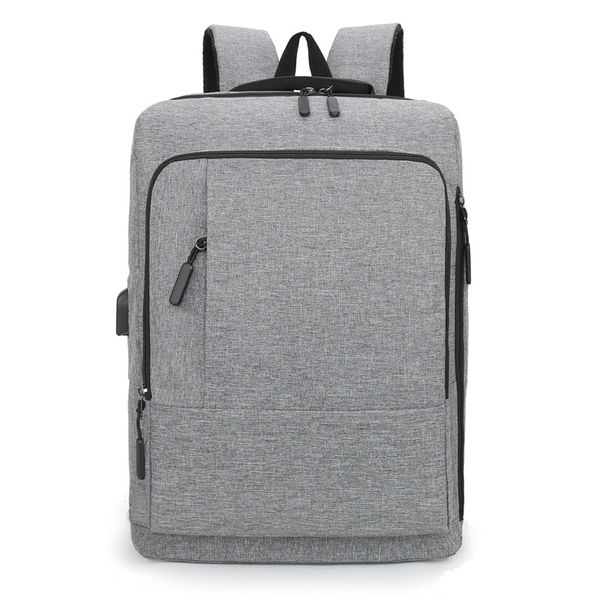 

cross border new backpack mens multifunctional business computer backpack usb schoolbag without logo can be customized