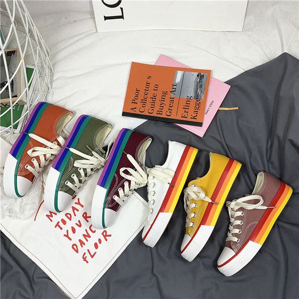 

2019 lace up canvas shoes mens womens casual shoes dults walking shoes fashion girl n1005 eur35-40 t200110, Black