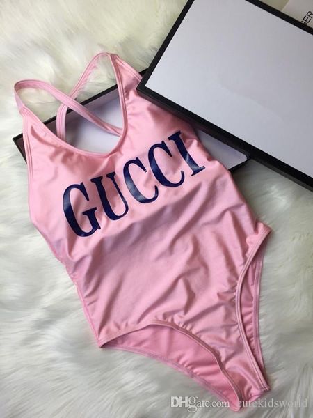 

2020 роскошные дизайнерские купальники купальник спинки письмо печати цельный купальник для женщин жилет сексуальное бикини купальный костюм, White;black