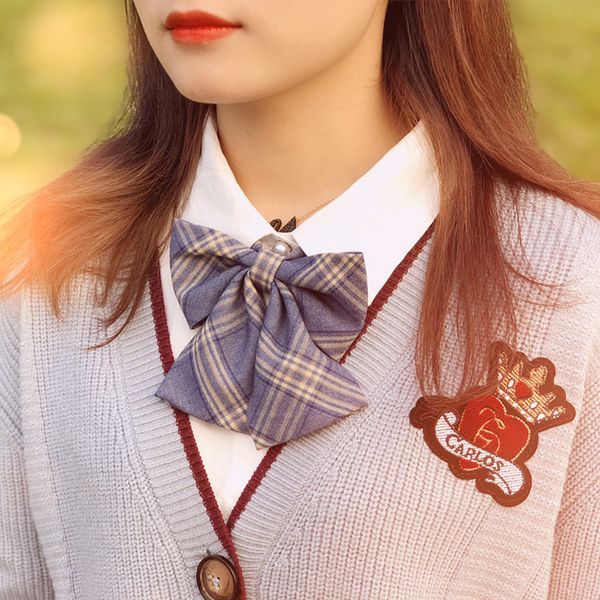 

original tie jk womens college wind hole-dozen shirts bow japanese-style uniforms sailor student uniforms collar flower, Black;gray