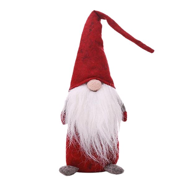

44cm christmas old man faceless stand doll toy festival new year dinner party christmas decorations for home kids xmas gifts t