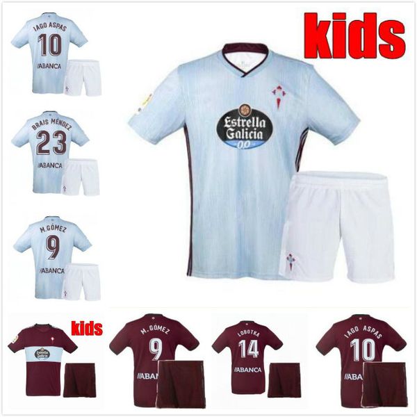 

thailand rc celta de vigo soccer jersey bongonda nolito 10 iago aspas gomez brais mendez football shirt rc men kid celta camiseta de fútbol, Black