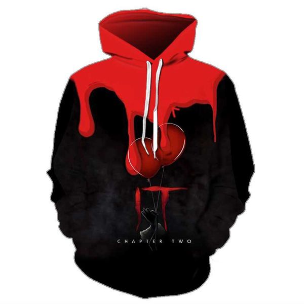 

hoodie joker 3d print sweatshirt hoodies men and women hip hop funny autumn streetwear oodies sweatshirt for couples clothes, Black