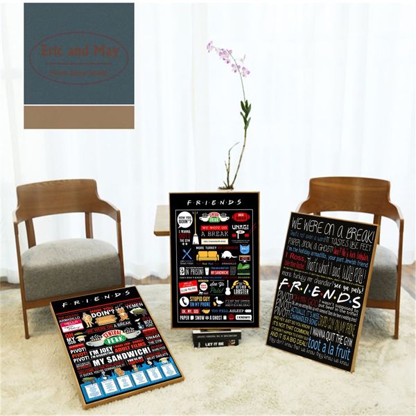 

friends tv show classic quote posters and prints wall art decorative picture canvas painting for living room home decor unframed