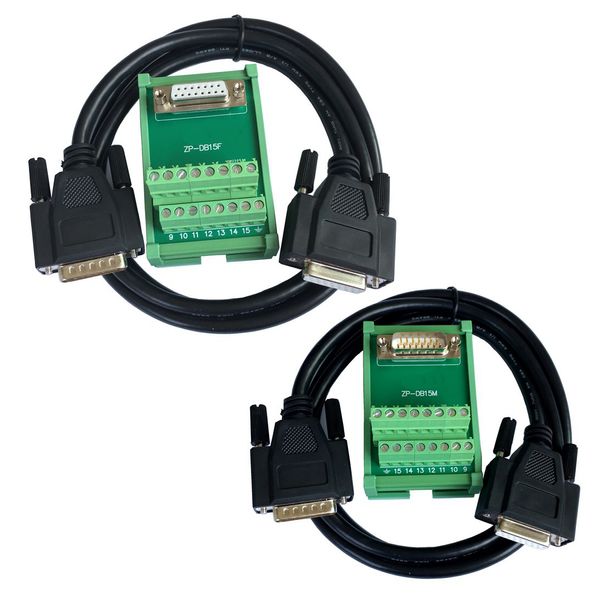 DB15 Stecker/Buchse D-Sub-Breakout-Board-Anschlussblöcke DIN-Schiene