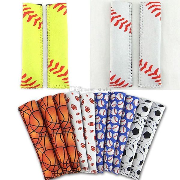 

15*4cm popsicle holders pop ice sleeves for baseball hockey stick er pop holders for softball football chevron flower style wx9-544