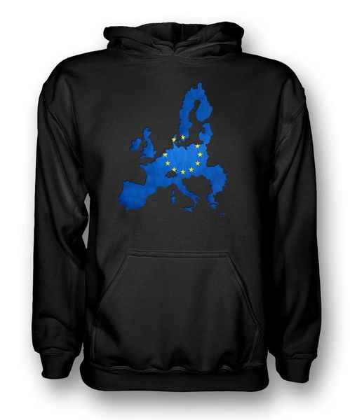

eu european flag map mens hoodie hip hop streetwear hoodie, Black