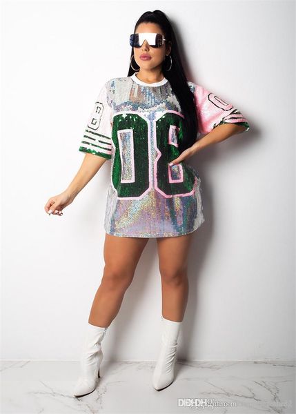 

блестки роскошная женская tops o шеи silver printed длинные женщин tshirts дряблая sexy ladies тройники, White