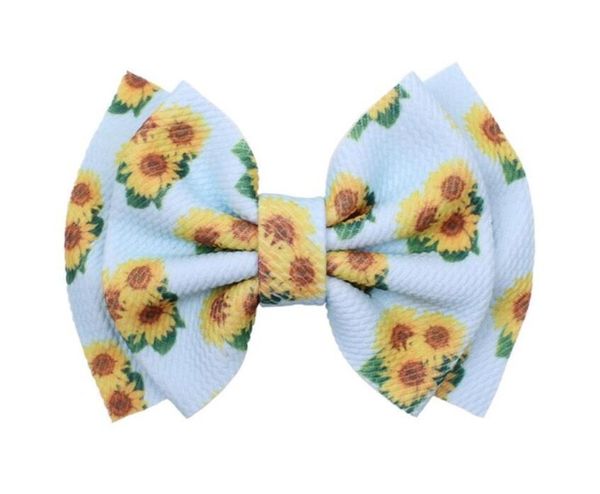 

30pcs 6'' double layer hair clips fabric unicorn hair bows barrette for women diy girls hair accessories headband, Slivery;white