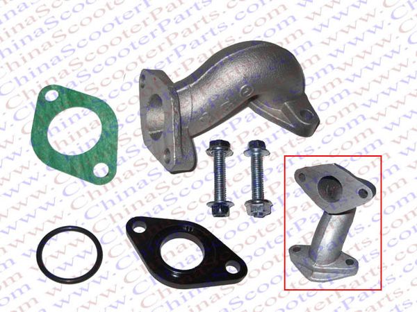 

19mm intake manifold kit with gasket 50cc 70cc 90cc 110cc kazuma meerkat 50 falcon 90 redcat 110 atv quad taotao