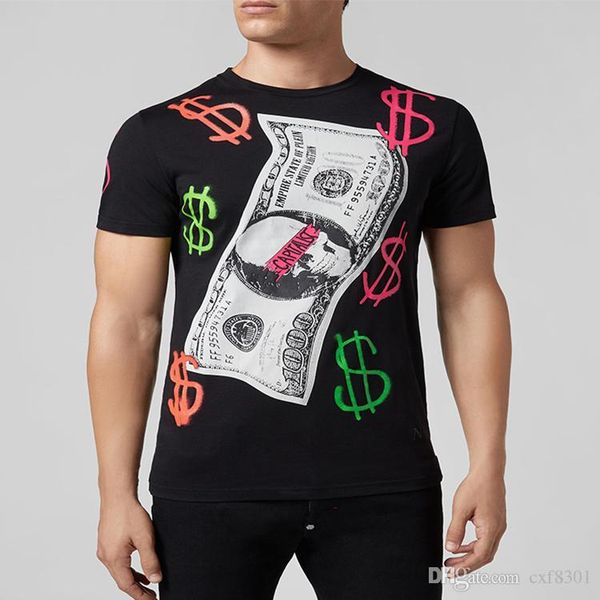 

дизайнерский бренд футболки мужские летние основные твердые футболки мужская мода повседневная череп панк мужской высокое качество 100% хлоп, White;black