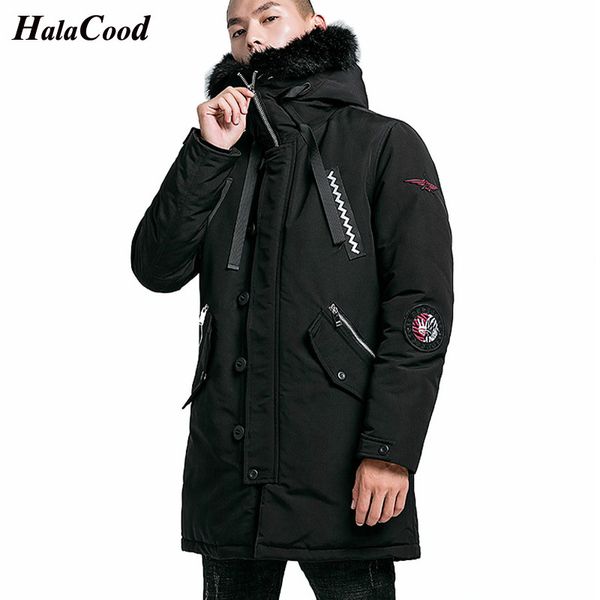 

new quality parka men winter long jacket men hooded thick cotton-padded jacket mens parka coat male fashion casual coats 4xl, Tan;black
