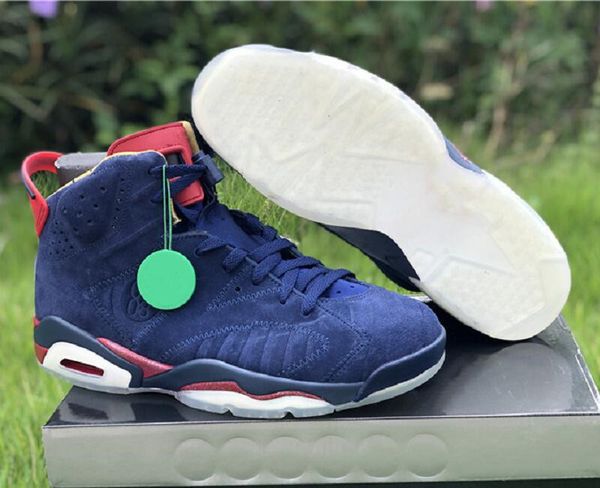 

6s db doernbecher mens basketball shoes vi midnight navy white varsity red metallic gold fashion sports sneakers with box