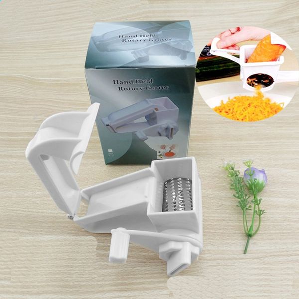 

1pc stainless steel cheese grater manual rotating classic plastic rotary practical nuts and chocolate slicer vegetable grater fruit vegeta