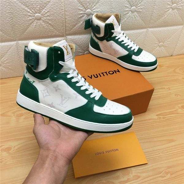 

fashionable wild women's shoes luxury leather boots brand women's boots high-shoes men's platform sports shoes men's cas, Black