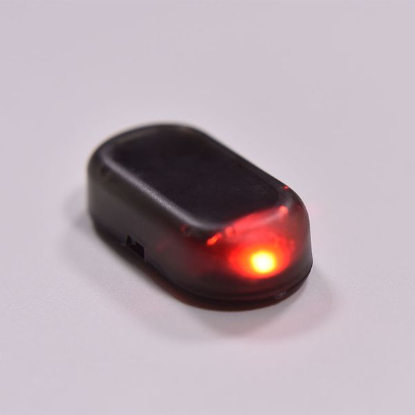 

advanced fake solar car system warning theft alarm led light security flash blinking