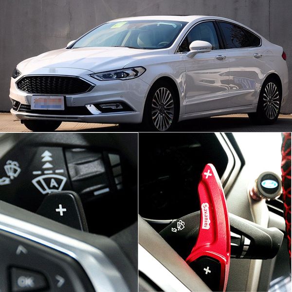 

for ford mondeo 2013-2017 2pcs steering wheel aluminum shift paddle shifter extension car-styling
