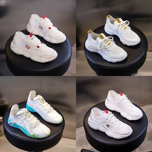 

designer women's shoes leather summer new mesh air permeable round head small white shoes mix with air permeable bear sports casual sho