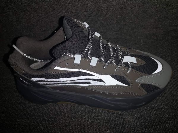 

США 5-13 с коробкой 700 V2 Geode статический отражающий Kanye West кроссовки мужские женские