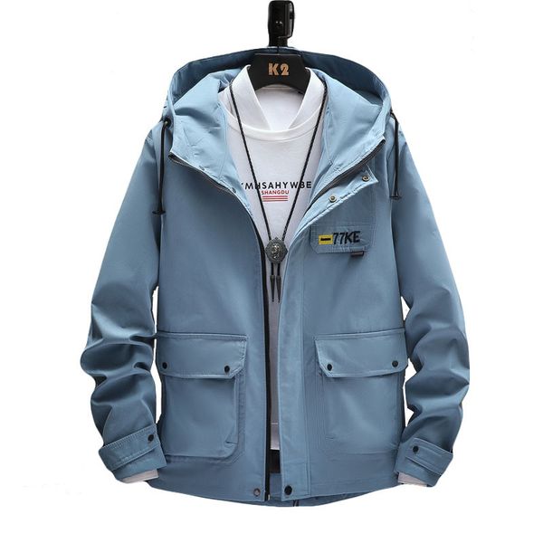 

2019 new spring summer mens fashion outerwear windbreaker men thin jackets hooded casual sporting coat big size s-xxxl, Black;brown