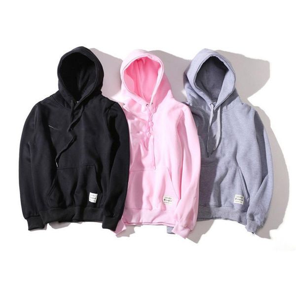 

new fashion hoodie men women sport sweatshirt size s-xxl 5color cotton blend thick designer hoodie pullover long sleeve streetwear, Black