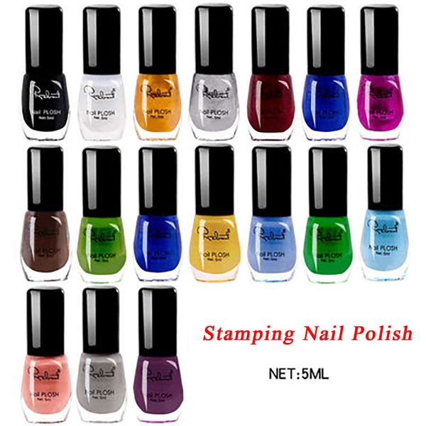 

5ml nail polish stamping colorful stamping gel polish uv gel lacquer soak off varnish nail art decoration