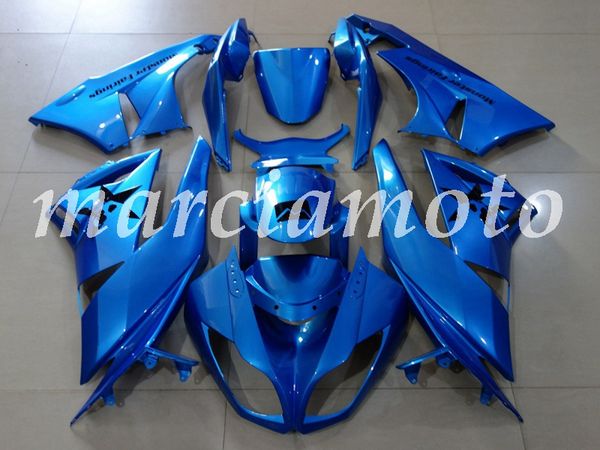 

новая (литье под давлением) abs обтекателя комплекты fit for kawasaki ninja zx-6r 2009 2010 2011 2012 гх-6r 09-12 обтекатели набор ярко-сини
