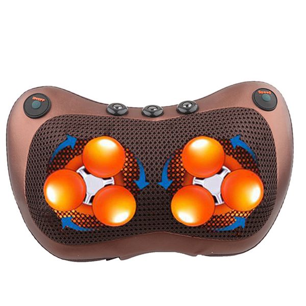 

head neck massager car home cervical shiatsu massage neck back waist body electric multifunctional massage pillow cushion