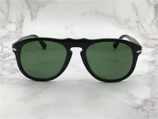 

design fashion eyewear pilot retro classic lens uv400 glass case frame 649 sunglasses with leather protection cphui, White;black