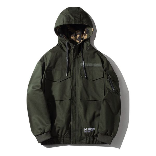 

мужская куртка с длинным рукавом куртки с капюшоном случайные пальто новая весна осень ветровка молния и пиджаки мужская одежда азия размер, Black;brown