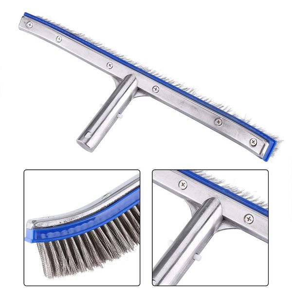 

waterproof 18inch swimming pool steel brush bottom cleaning supplies for pond spa spring swimming pool equipment