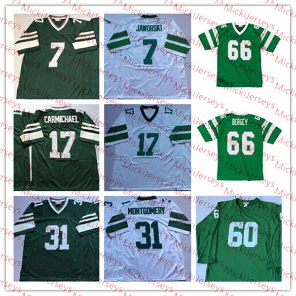 

Men Vintage #7 Ron Jaworski 17 Harold Carmichael 31 Wilbert Montgomery 66 Bill Bergey Football Jersey #60 Chuck Bednarik Long-Sleeved Jersey