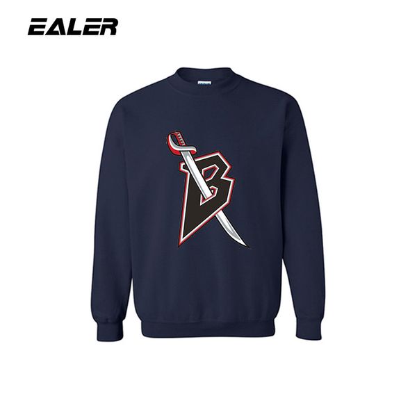 

ealer men navy blue sports sweater fitness coat with logo for ice hockey fans sweatshirt, White;black