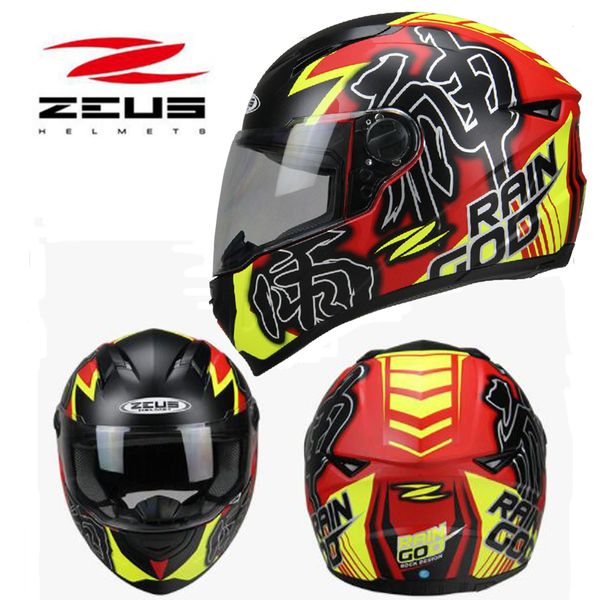 

2019 new safety protection cap zeus locomotive full face motorcycle helmet abs full cover motorbike helmets with pc lens visor