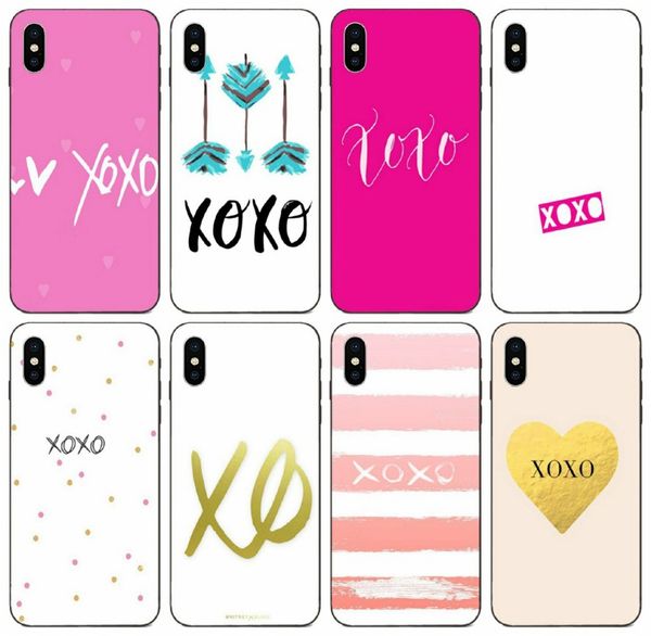 

tongtrade] minimalist lovely cute xoxo case for iphone 11 pro max x xs 6s 5s 5c 5 4s 4 galaxy a3 huawei gt3 gx8 htc one m10 brand new case