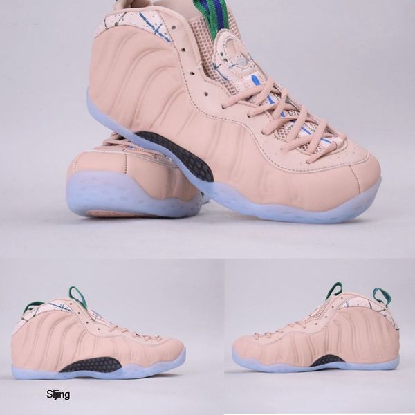 

designer penny hardaway foamposited one the rose gold white mirror jet basketball shoes men shoes outdoors sports designer sneakers