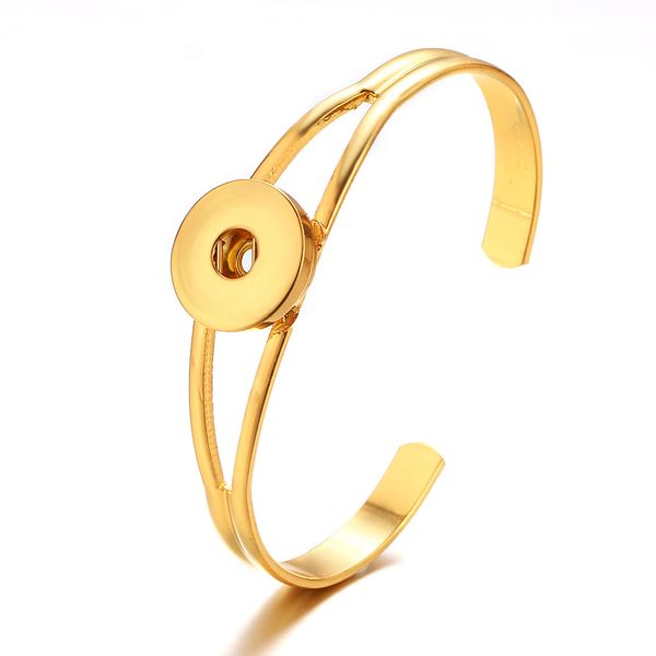 

new silver plated snap bracelet bangles 18mm snap jewelry bracelets vintage metal snap button bracelet bangle charm bracelets, Golden;silver