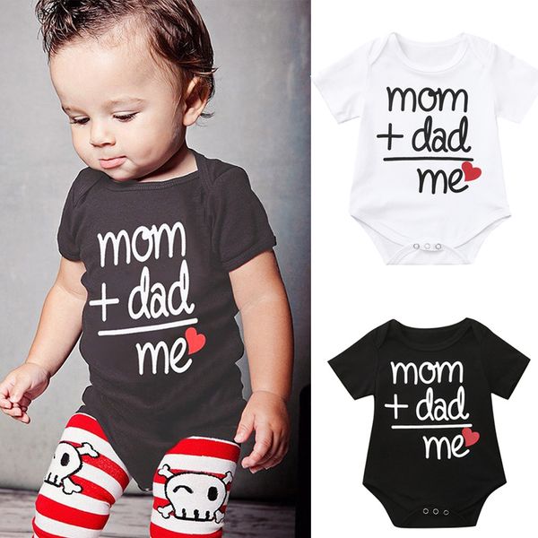 

toddler newborn baby girls boys letter printed bodysuit romper clothes, Blue