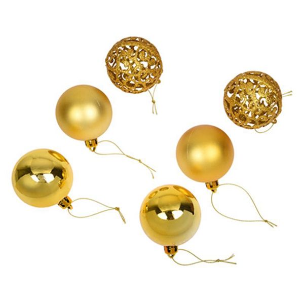 

1 x box christmas tree ball ornament hanging baubles decorations for xmas party new year balls home dÃ©cor(gold