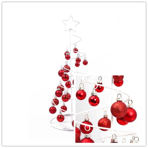 

24pcs/lot 3cm christmas tree decor ball bauble xmas party hanging ball ornament decorations for home christmas decorations diy
