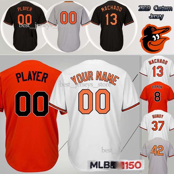 

37 Dylan Bundy Oriol Baseball jerseys Baltimore 42 Robinson 13 Manny Machado 12 Roberto Alomar Jersey 2019 Customized