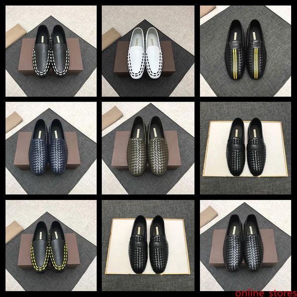 

2019 pointed toe mens dress shoes business leather luxury wedding loafer floral print men flats office party formal shoes madaob