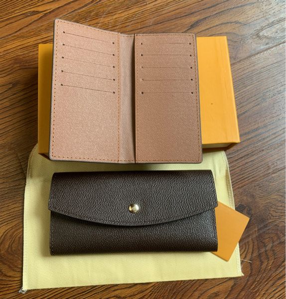 

portefeuille сара кошелька. высокое качество женская мода конверт стиль длинный кошелек карты держатель iconic браун водонепроницаемые 2pcs, Red;black