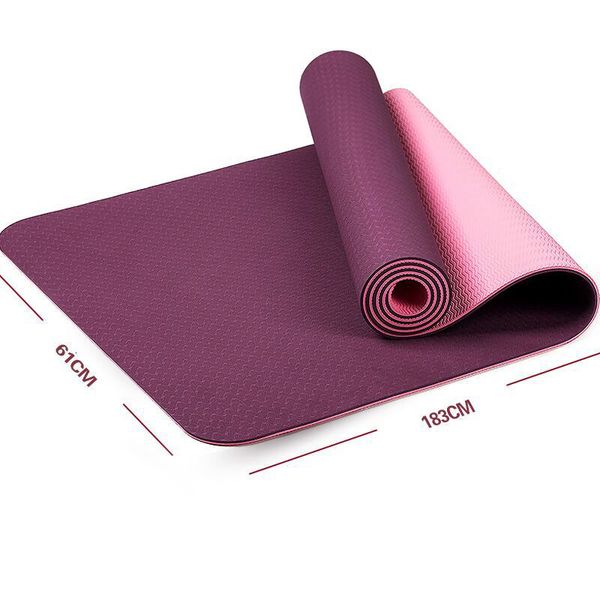 

gymnastics tpe yoga mats non-slip fitness mats woman tasteless gym exercise pad fitness gym exercise sport mats for beginners