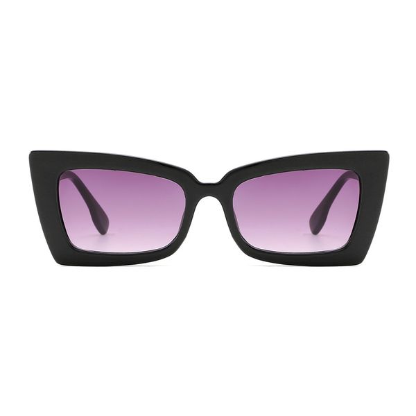 

fashion women personality square sunglasses solid color plastic frame uv protection sunglasses for driving hiking traveling, White;black