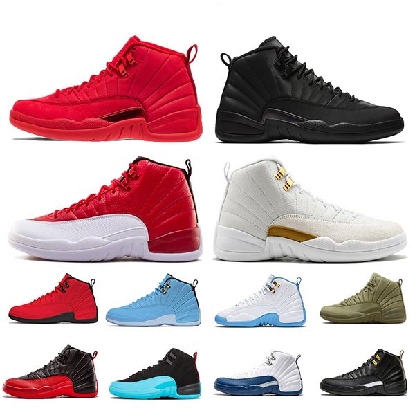 

ale basketball shoes 12 12s men shoe doernbecher fiba reverse taxi game royal french blue unc mens trainers outdoor sports sneakers 7-13, White;red