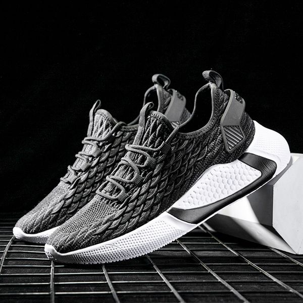 

large size 46 breathable men's sneakers mens shoes sports shoes sport mens running trainers gray workout athletic